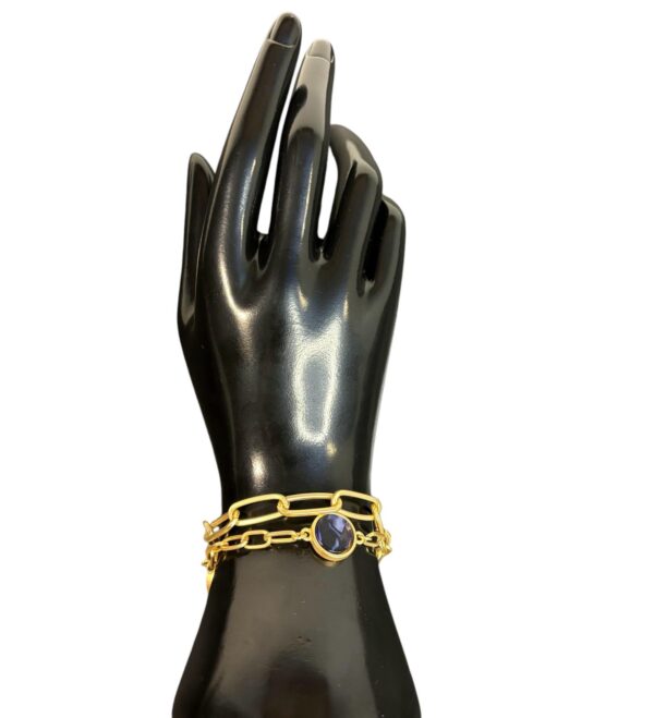 Bracelet with blue stone - Image 3