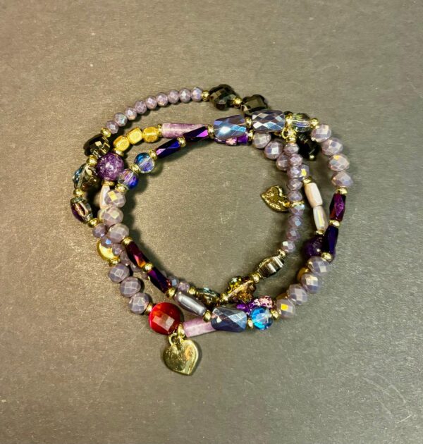 Bracelet with Imperial Jasper & Amethyst & Purple