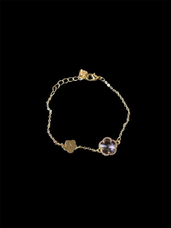 Bracelet with light Pink stone