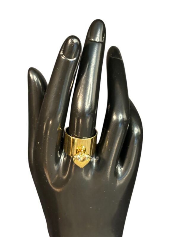Stainless steel Ring + Heart - Image 2