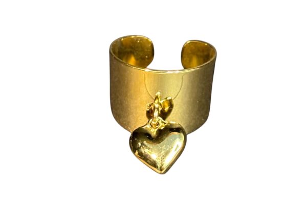 Stainless steel Ring + Heart
