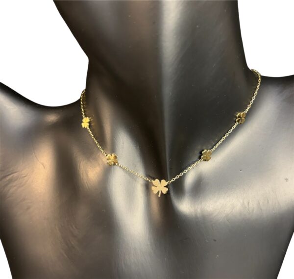 Stainless steel chain with Klavertjes 4 - Image 2
