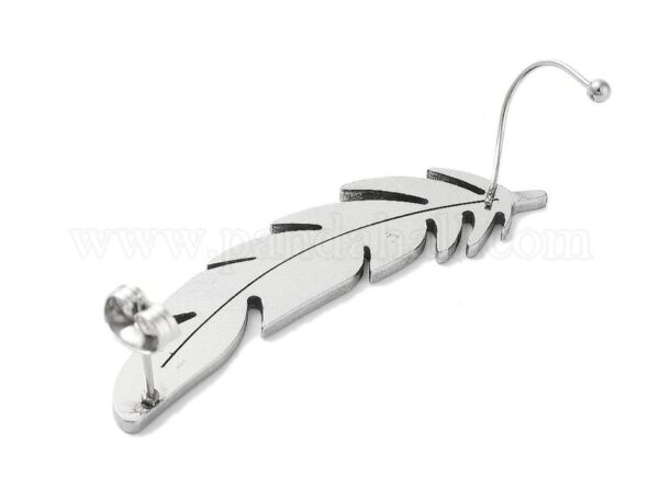 Single Cuff earrings leftside Leaf - Image 2