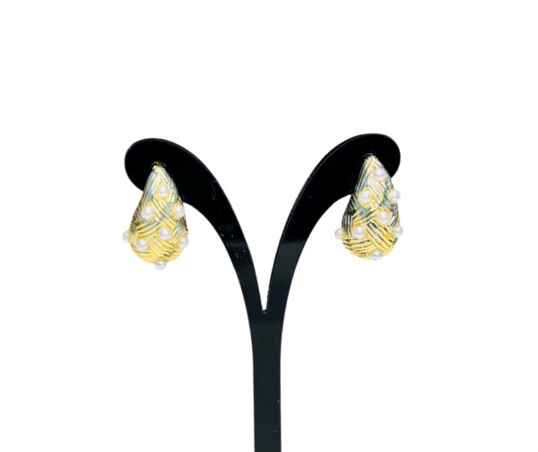 Teardrops Rack plating brass earrings - Image 3