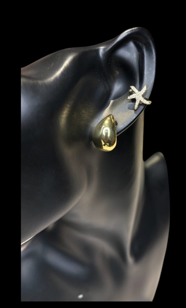 Single Cuff earrings Sea Star - Image 3