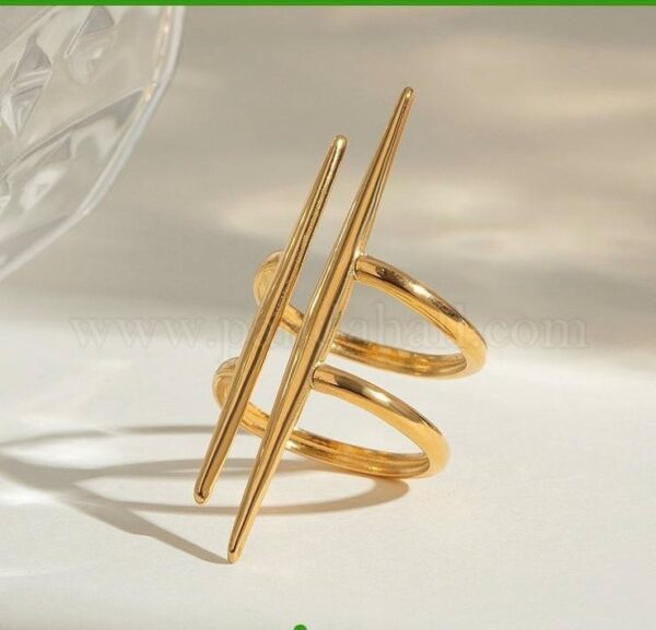 Stainless Steel Double Look alike Ring