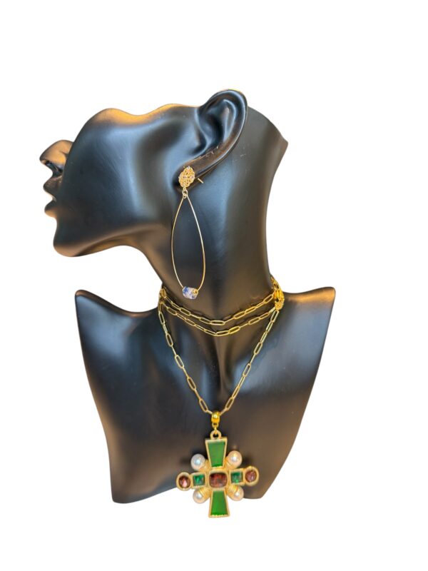 Bohemian style chain with cross