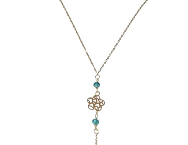 Sexy body chain with glass facet beads - Image 2