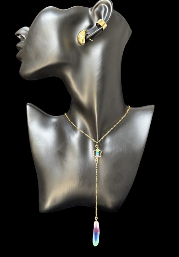 Sensual chain with  feather